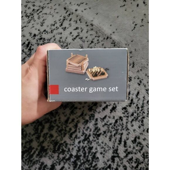 NWT Promark wooden Coaster Game Set - Picture 1 of 4